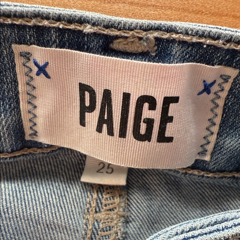 PAIGE Women's Distressed Denim Skinny Jeans - Picture 2 of 5